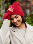 Cashmere Plush Rib Beanie
