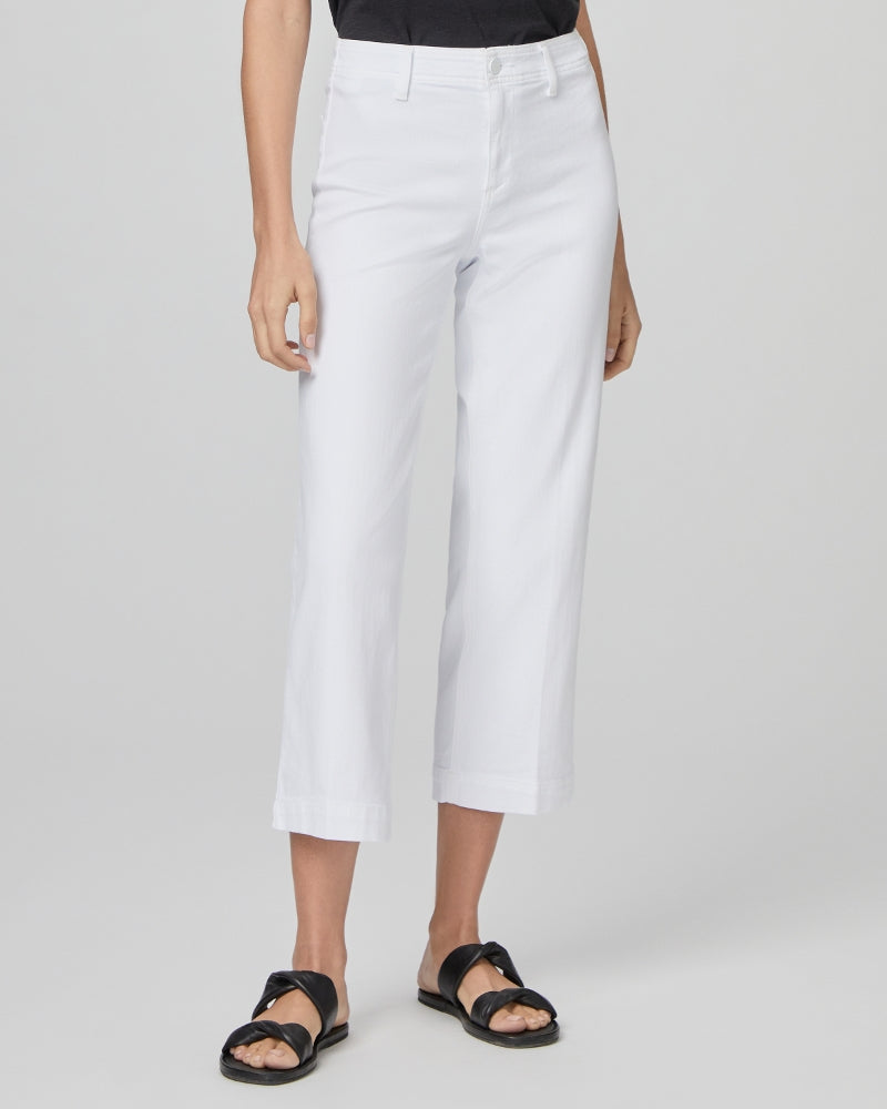 Paige Clean front Nellie Culotte- White - Main Image