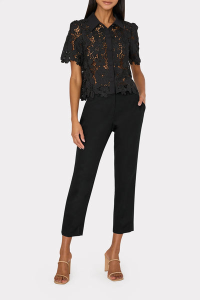 Milly Nicola Cady Straight Leg Pant