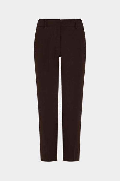 Milly Nicola Cady Straight Leg Pant - Brown
