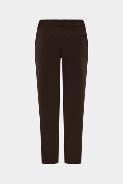 Milly Nicola Cady Straight Leg Pant - Brown