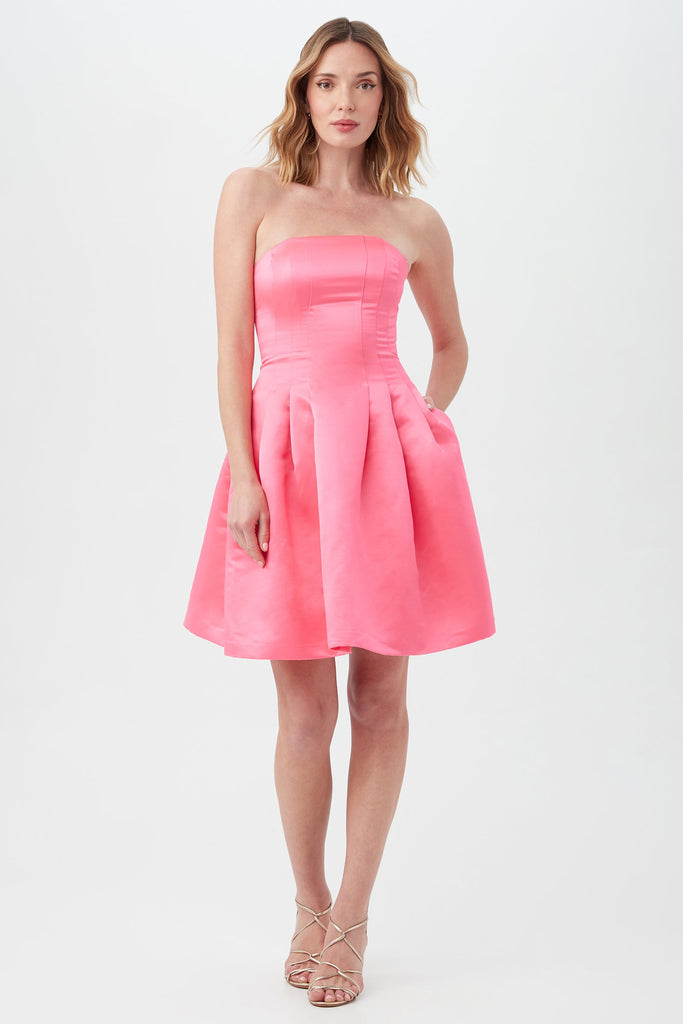 trina turk pink dress Priscilla back sophistication with a modern twist Trina Turk Nautilus Dress- Pink
