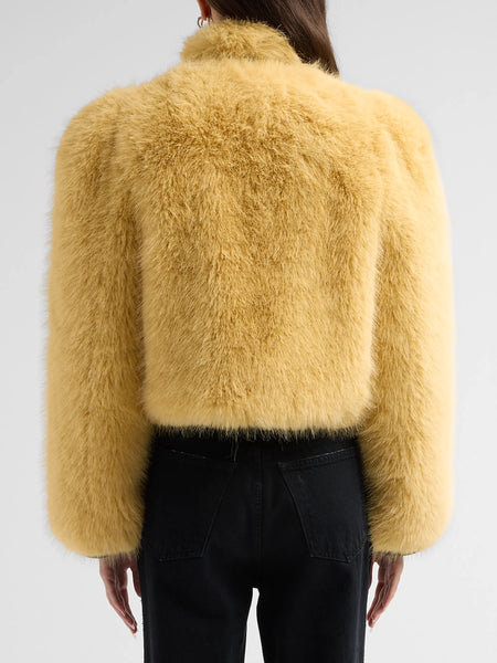 Et Ochs Finley Faux Fur Crop Jacket