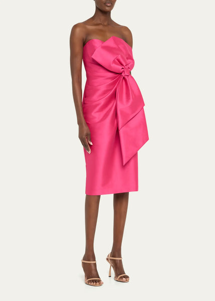 Badgley Mischka Cocktail Strapless Bow