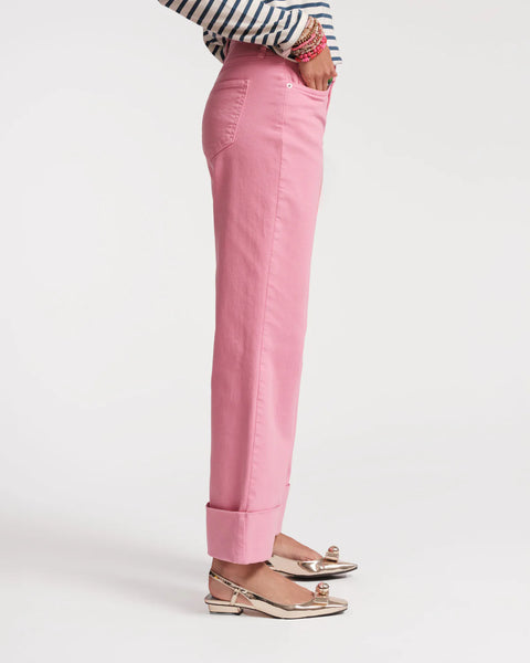 Frances Valentine Smarty Cuffed Jean- Pink