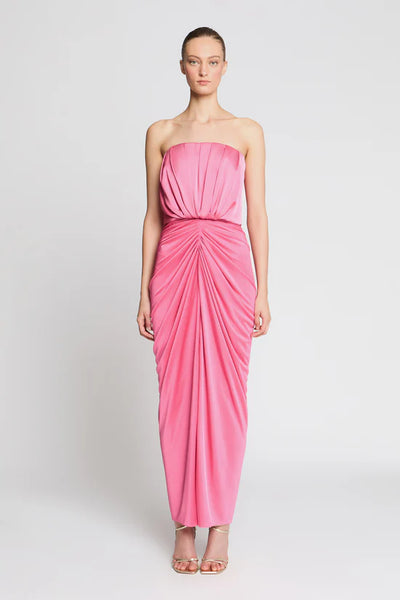 Halston Anneli Jersey Midi Dress- Wild Berry