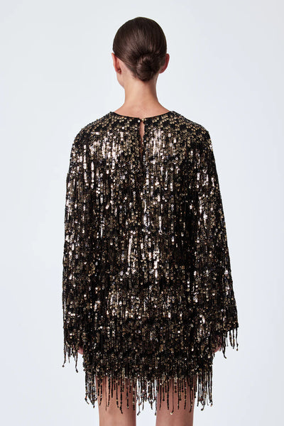 Trina Turk Satine Top- Black/Gold