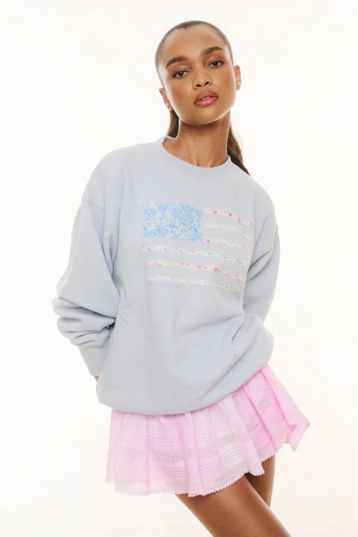 LoveShackFancy Palo Americana Pullover- Moonstone