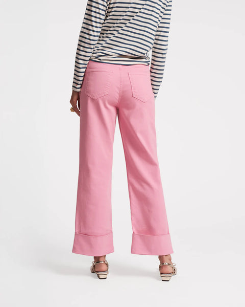 Frances Valentine Smarty Cuffed Jean- Pink
