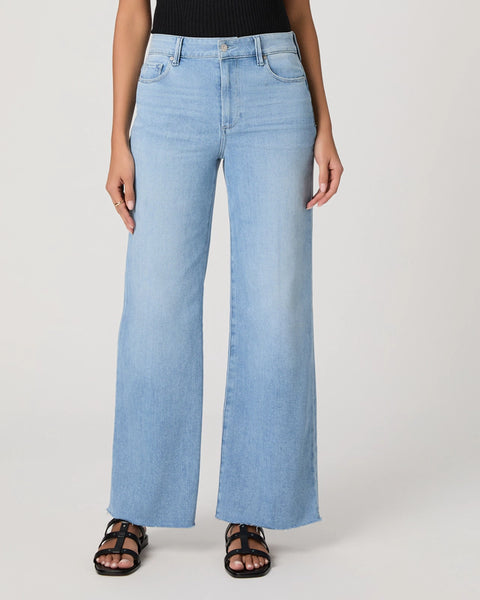 Paige Anessa 31" W/ Seamed Raw Hem - Santorini Sky