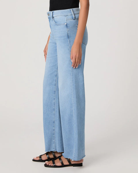Paige Anessa 31" W/ Seamed Raw Hem - Santorini Sky