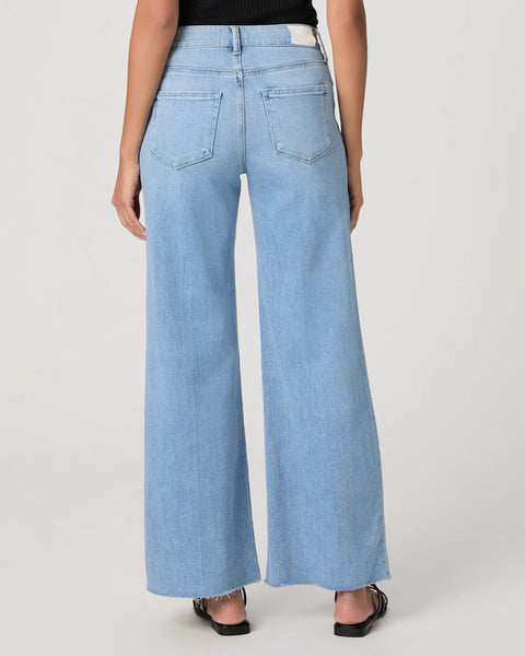 Paige Anessa 31" W/ Seamed Raw Hem - Santorini Sky