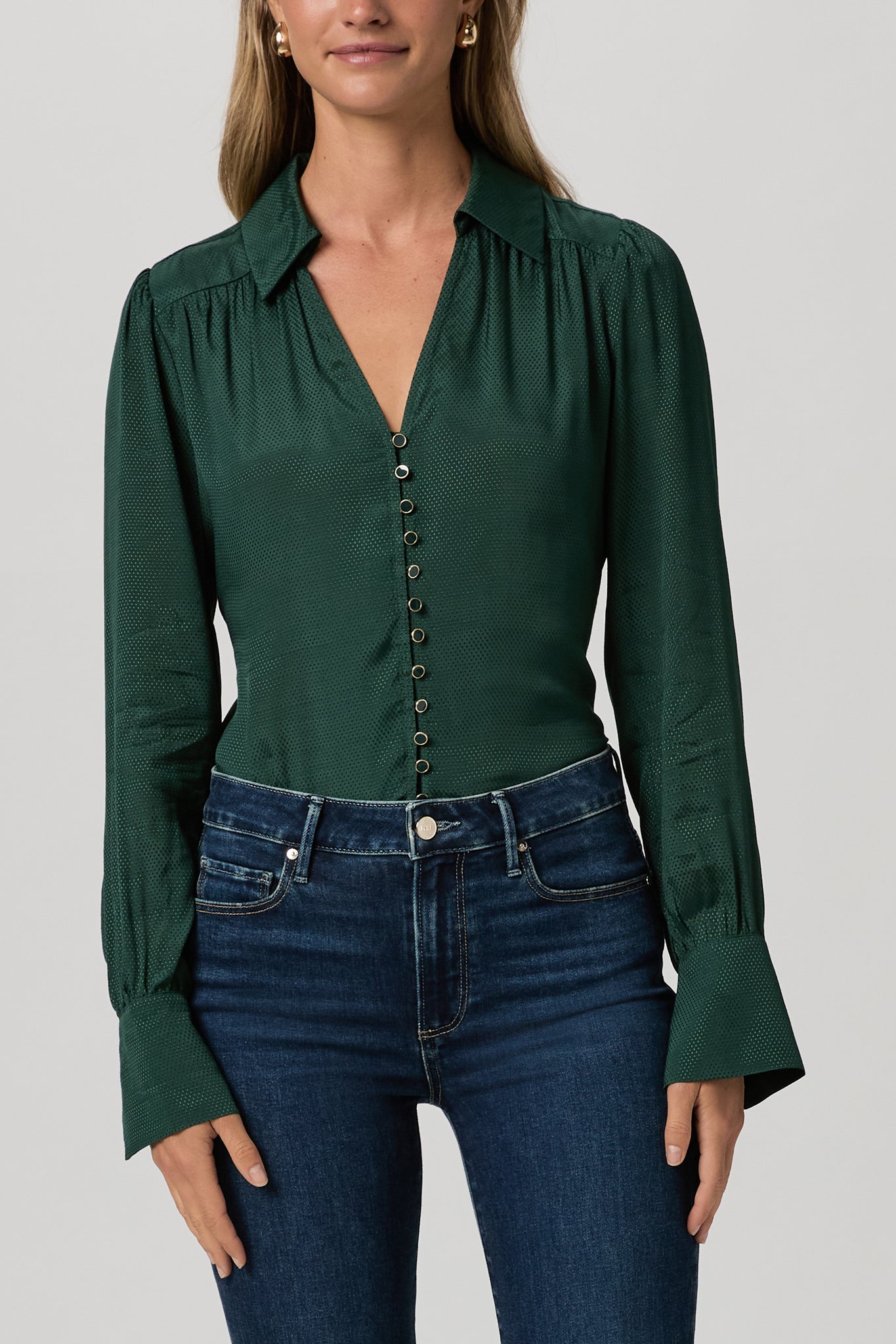 Camu Shirt - Deep Emerald