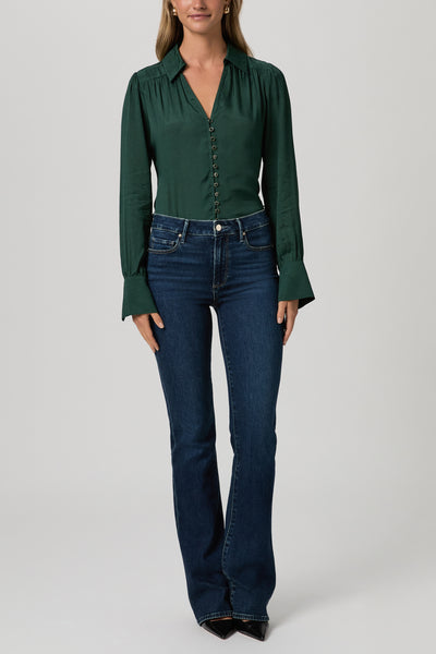 Camu Shirt - Deep Emerald