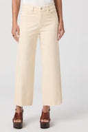 Anessa W/ Twisted Outseam Panel + Raw Hem - Butter Yellow