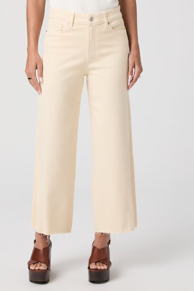 Anessa W/ Twisted Outseam Panel + Raw Hem - Butter Yellow