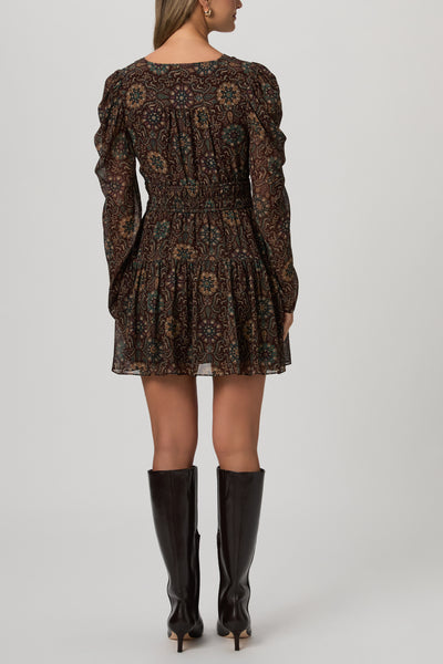 Aries Dress - Dark Chocolate Multi