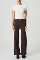 Leenah 32" W/ Mini Patch Pockets - Rich Chocolate