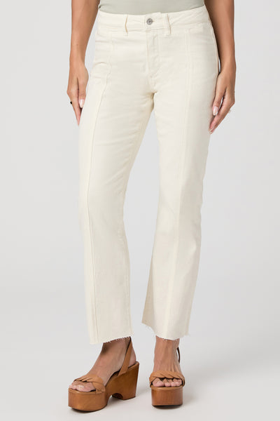 Mason Crop Boot W/ Raw Hem - Cream Cloud