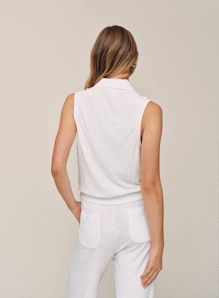 B20005-D36-302 - SLEEVELESS COLLAR TOP