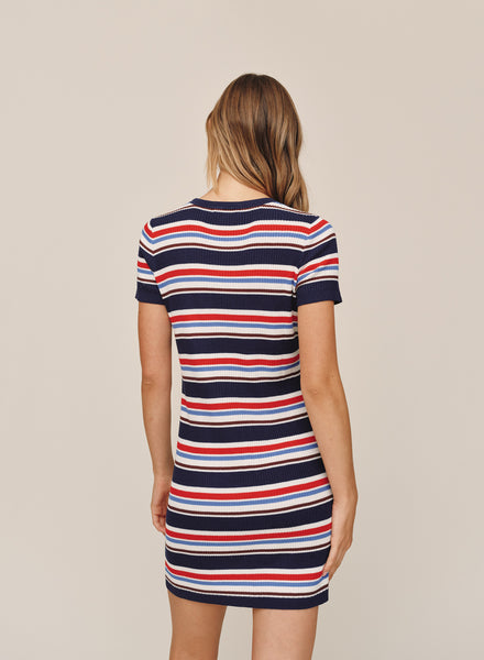 B60017-L62-304 - STRIPE TEE DRESS