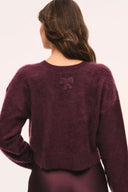 LoveShackFancy Bellaman Pullover- Merlot