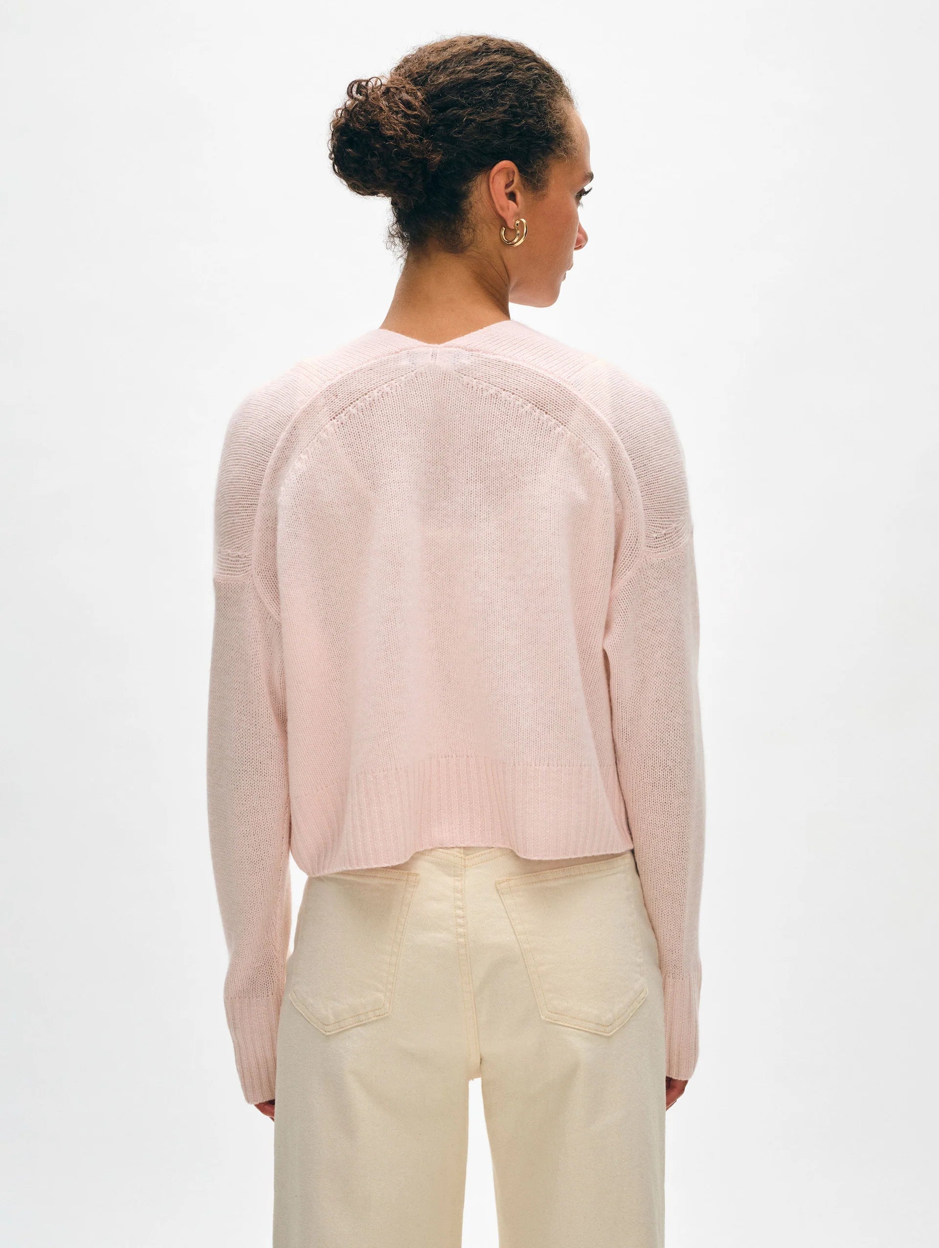White +Warren Cashmere Featherweight Cardigan- Pink Sand – By Request