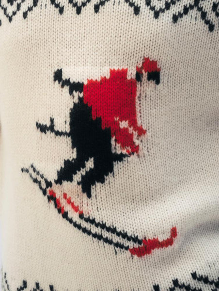 CASHMERE BLEND SKI CREWNECK