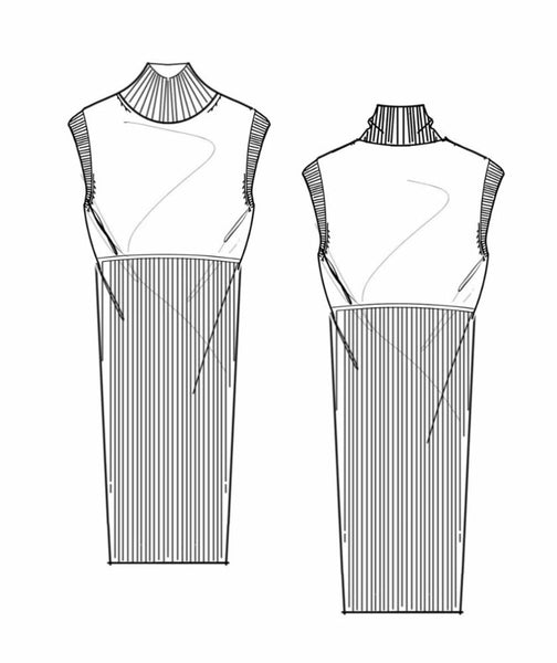 CASHMERE SLEEVELESS DRESS