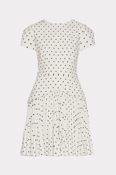 Mily Haddy Short Sleeve Polka Dot Mini Dress