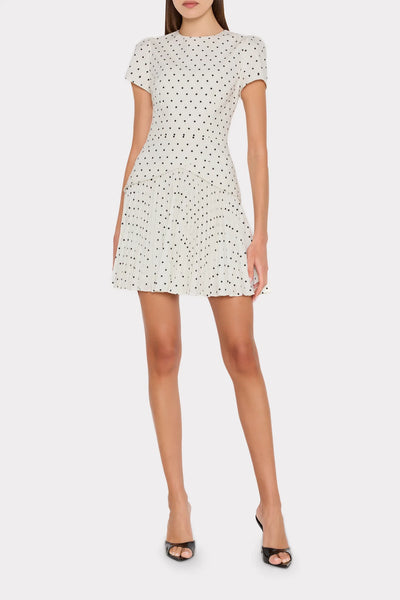 Mily Haddy Short Sleeve Polka Dot Mini Dress