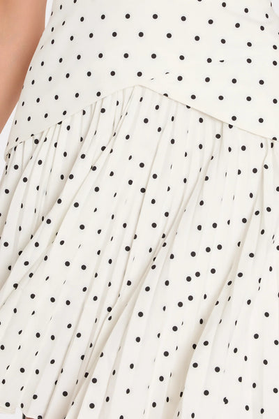 Mily Haddy Short Sleeve Polka Dot Mini Dress