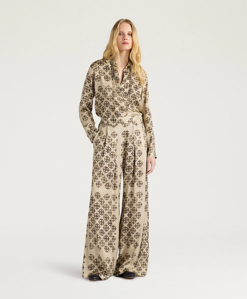 Momoni Meudon Blouse- Avorio/Nero