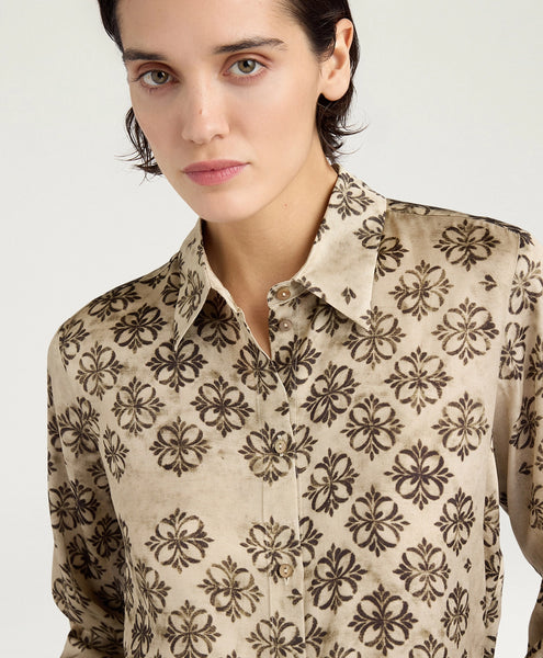 Momoni Meudon Blouse- Avorio/Nero