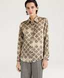 Momoni Meudon Blouse- Avorio/Nero