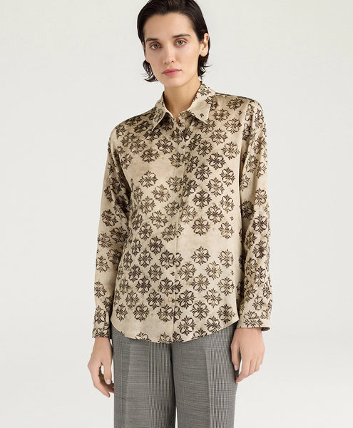 Momoni Meudon Blouse- Avorio/Nero