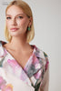 Teri Jon Taffeta Digital Print Collar Shirt Gown