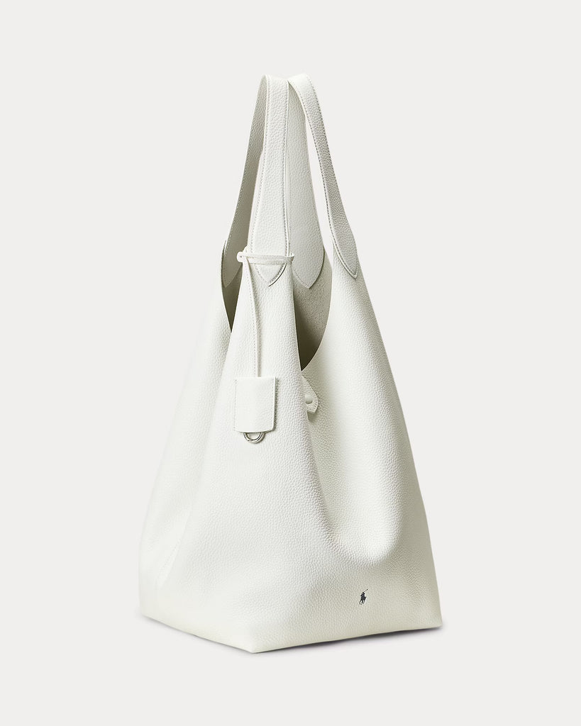 Ralph Lauren Polo Play Pebble Large Tote- White – By Request