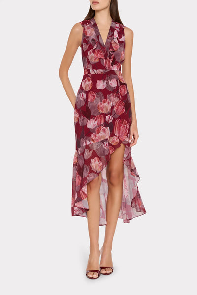 Milly Nanci Printed Midi Dress