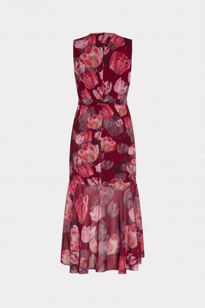 Milly Nanci Printed Midi Dress