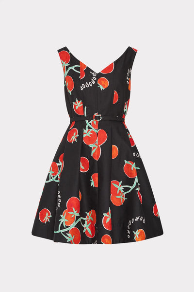Milly Peggy Off Shoulder Printed Mini Dress