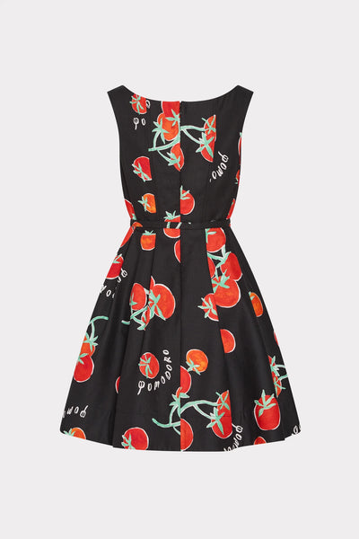 Milly Peggy Off Shoulder Printed Mini Dress