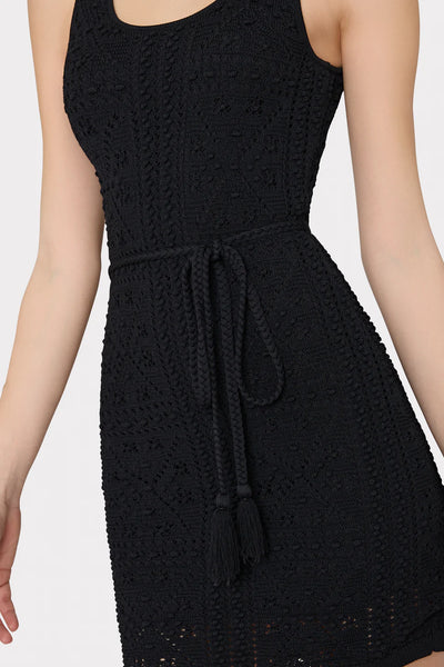 Milly Bubble Pointellle Mini Dress-Black By Request Milly Bubble Pointellle Mini Dress-Black By Request
