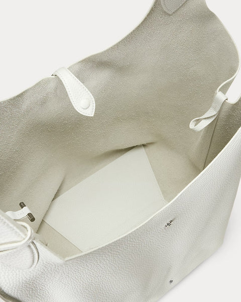 Ralph Lauren Polo Play Pebble Large Tote- White