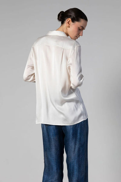 Anaphe Boyfriend Utility Silk Blouse