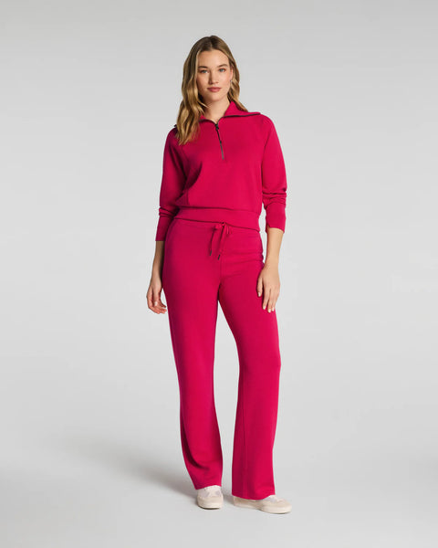 Spanx Air Essentials Half Zip - Fuchsia