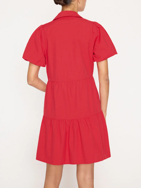 Brochu Walker Havana Mini Dress- Carmine Red
