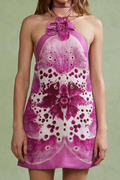 Amur Everlee Orchid Print Mini Dress