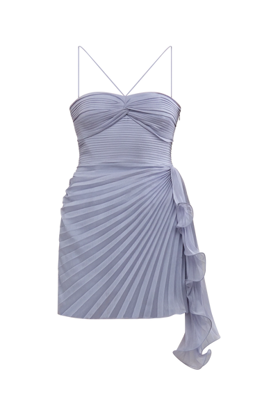 Amur Bentley Chiffon Mini Dress- Moonjelly