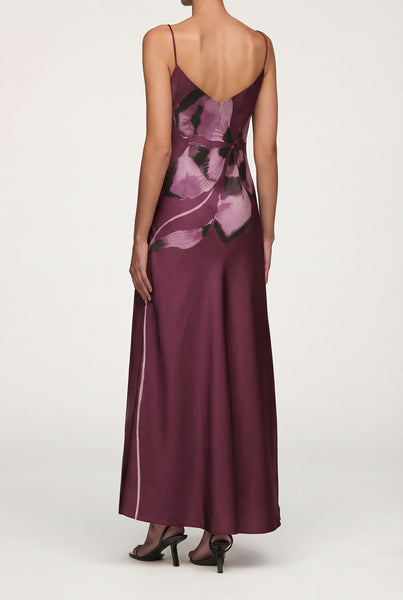 Coralee Printed Bias Dress